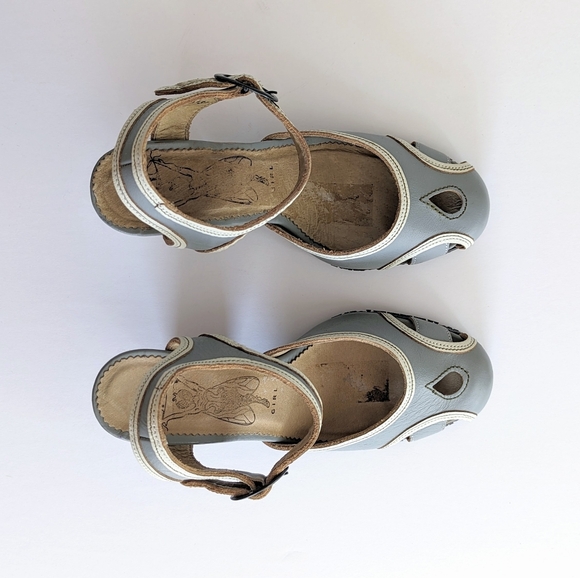 🇵🇹 Fly Girl By Fly London Block Heel Leather Sandals Made In Portugal - Picture 6 of 11